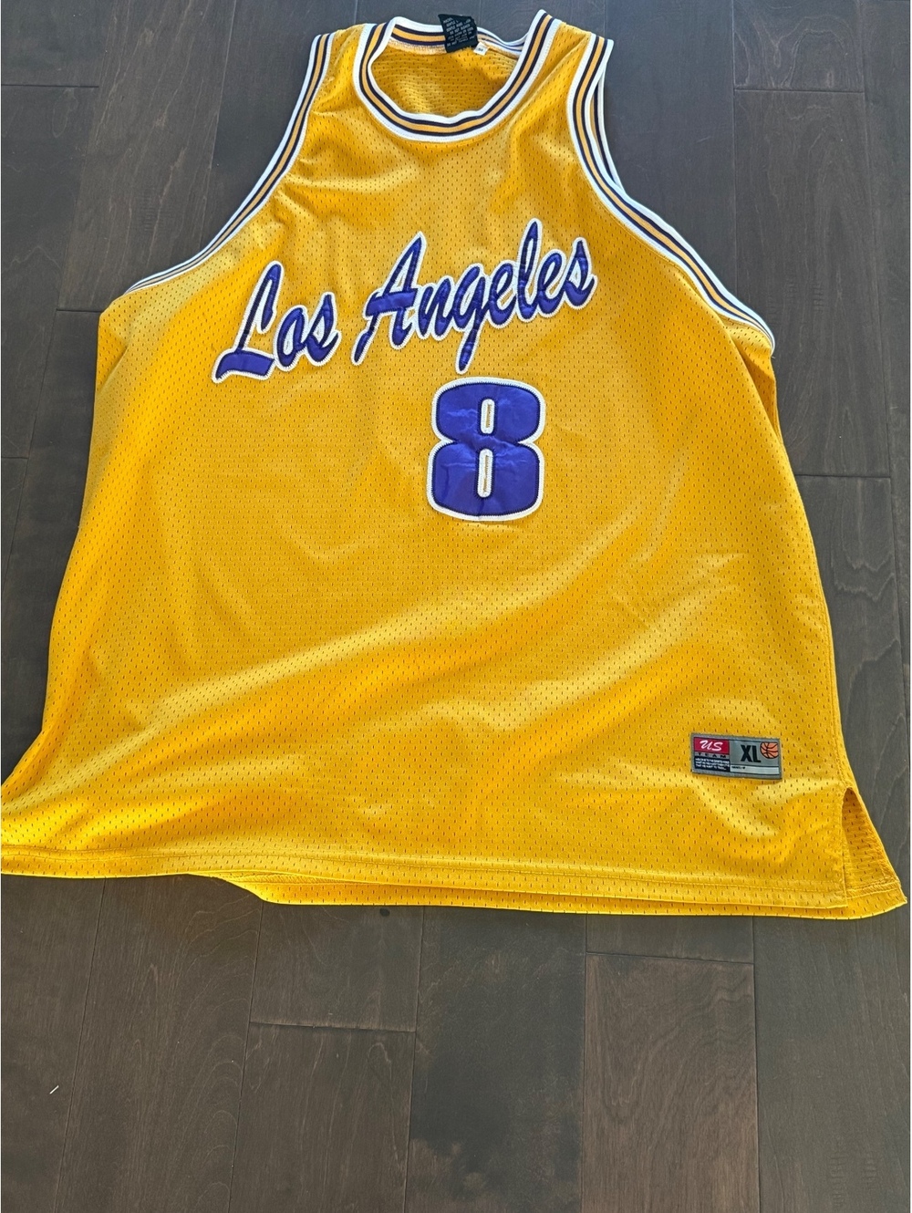 ZS Team Los Angeles #8 Sewn Mesh Basketball Jersey Men’s XL